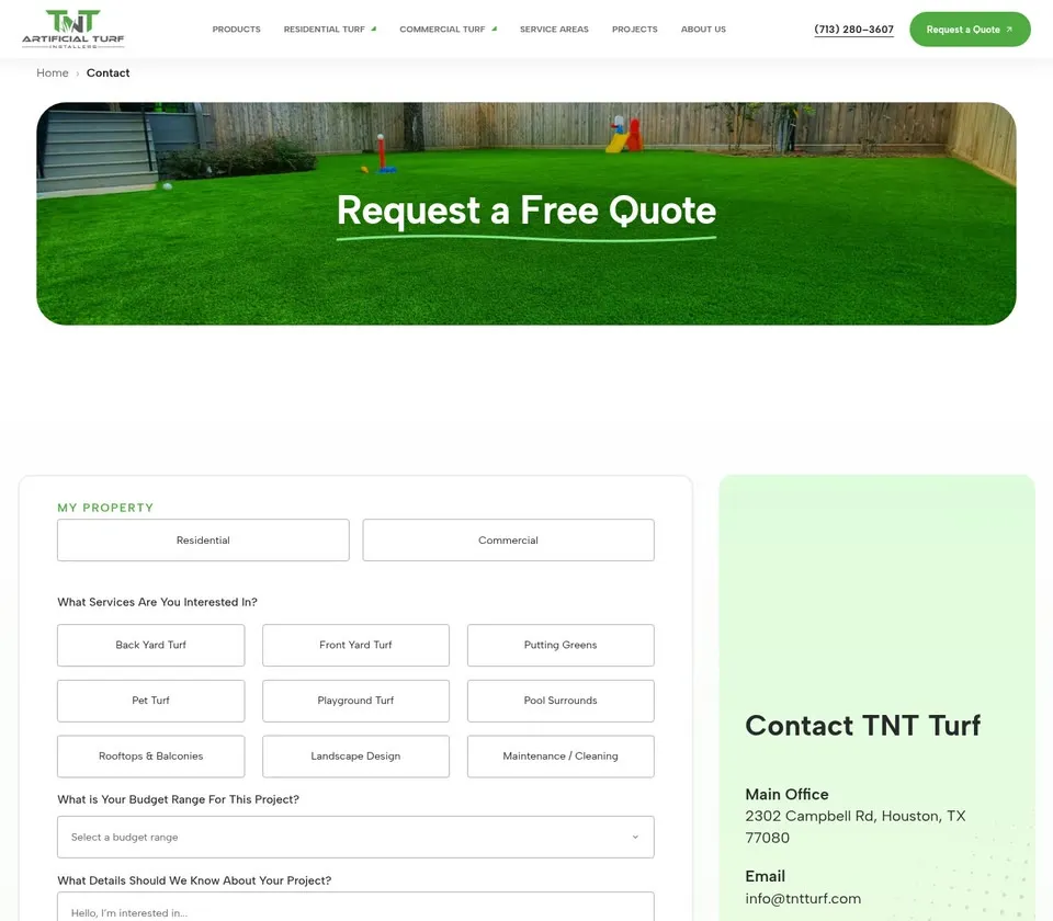 TNT Turf: Contact