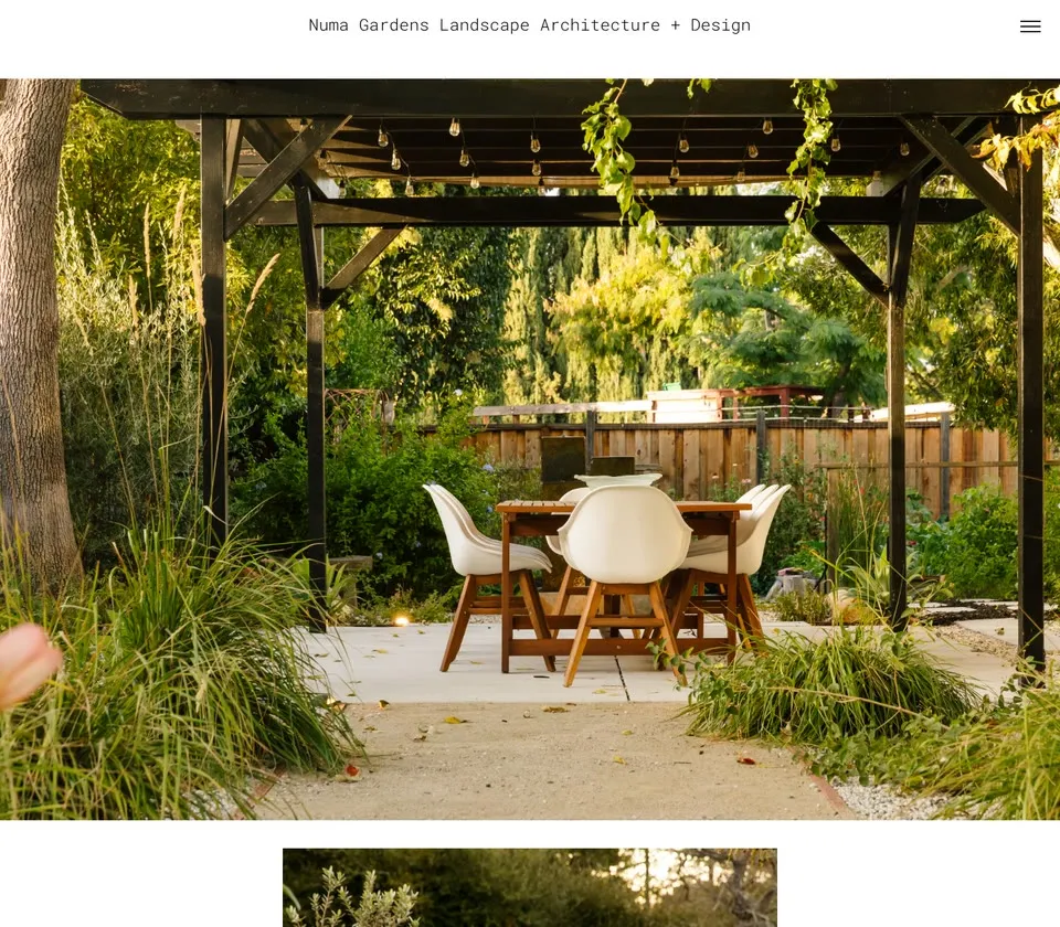 Numa Gardens: Homepage