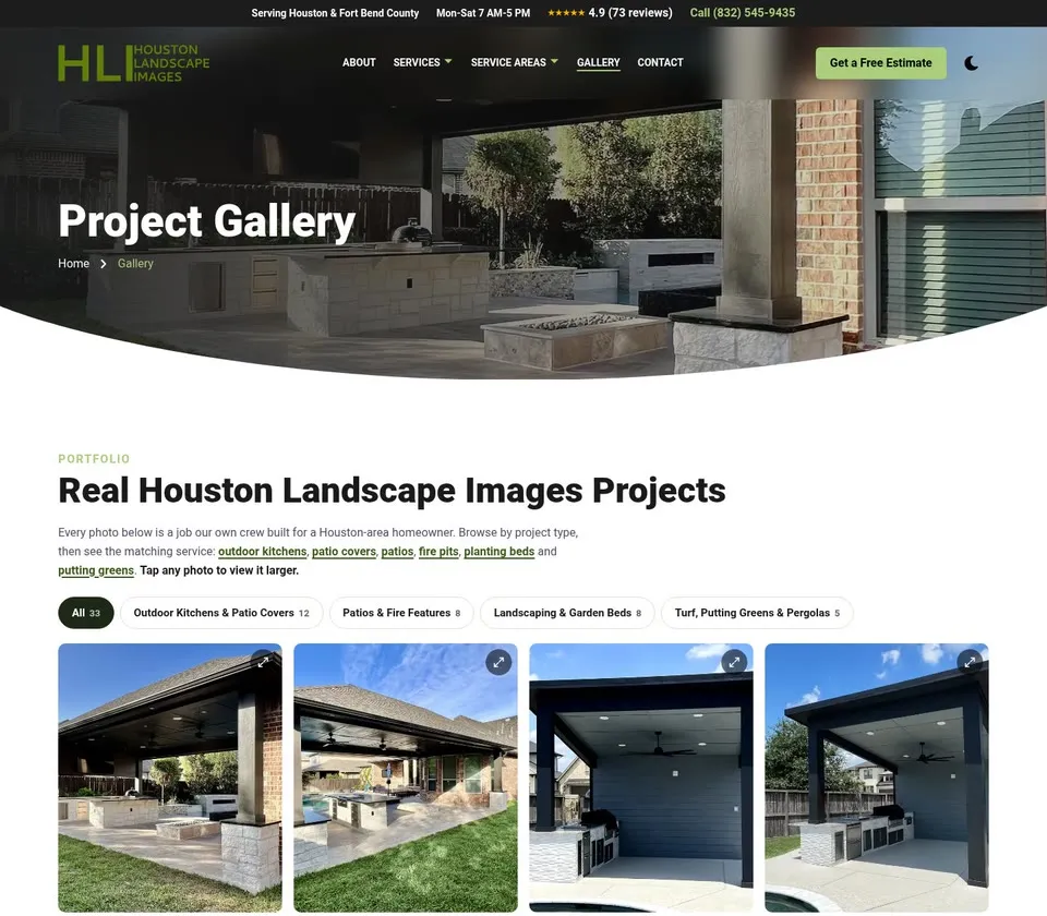 Houston Landscape Images: Portfolio