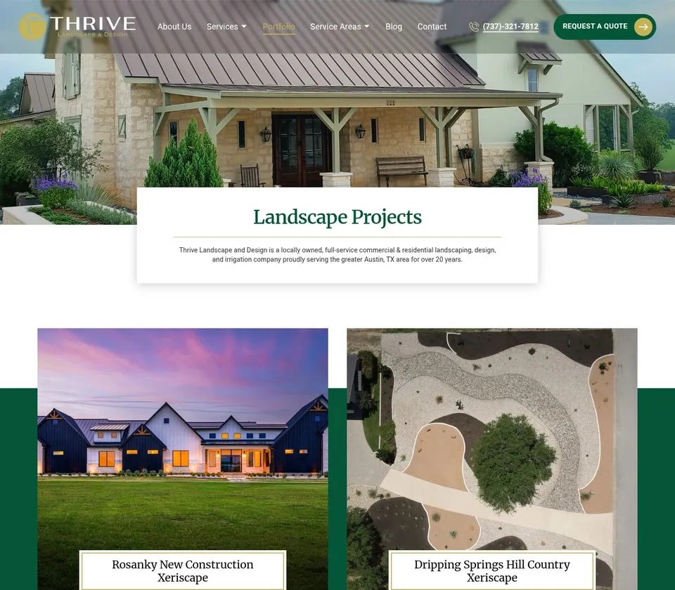 Thrive Landscape & Design: Portfolio