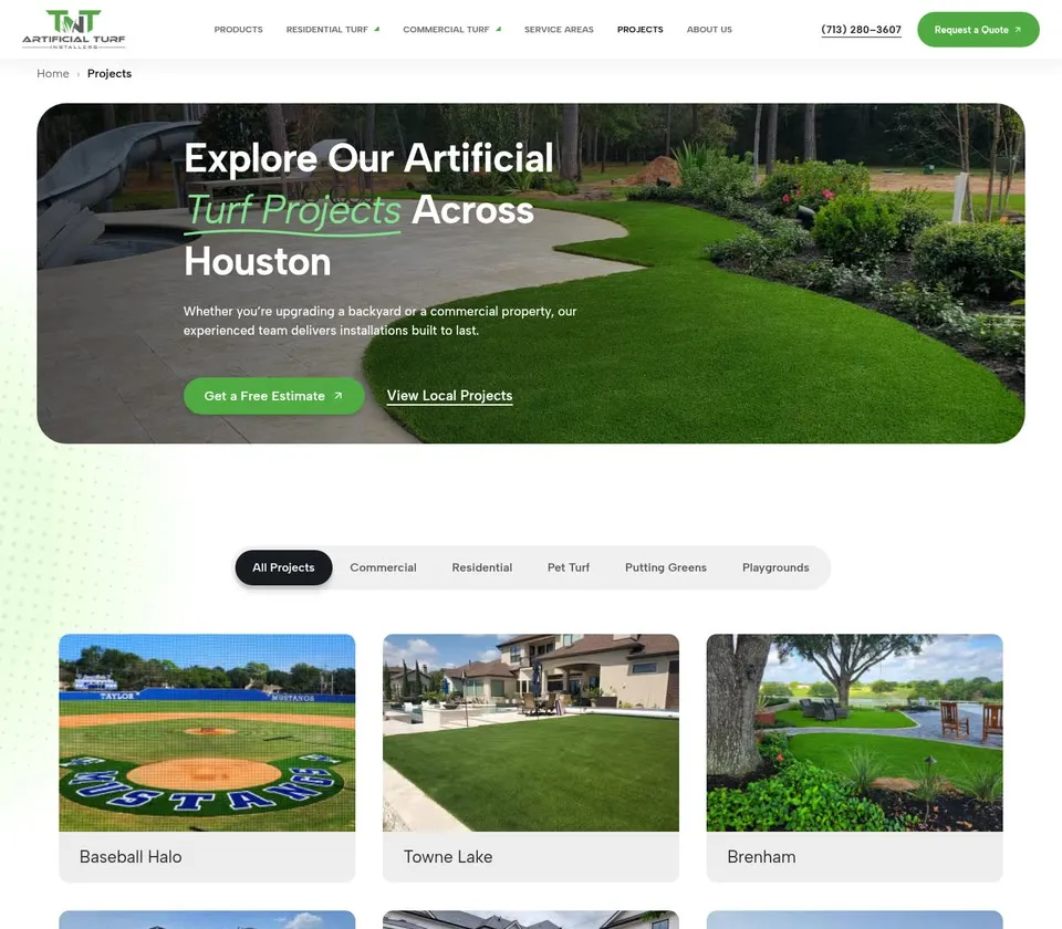 TNT Turf: Portfolio