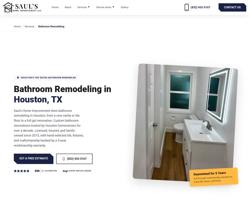Saul's Home Improvement: Service Page
